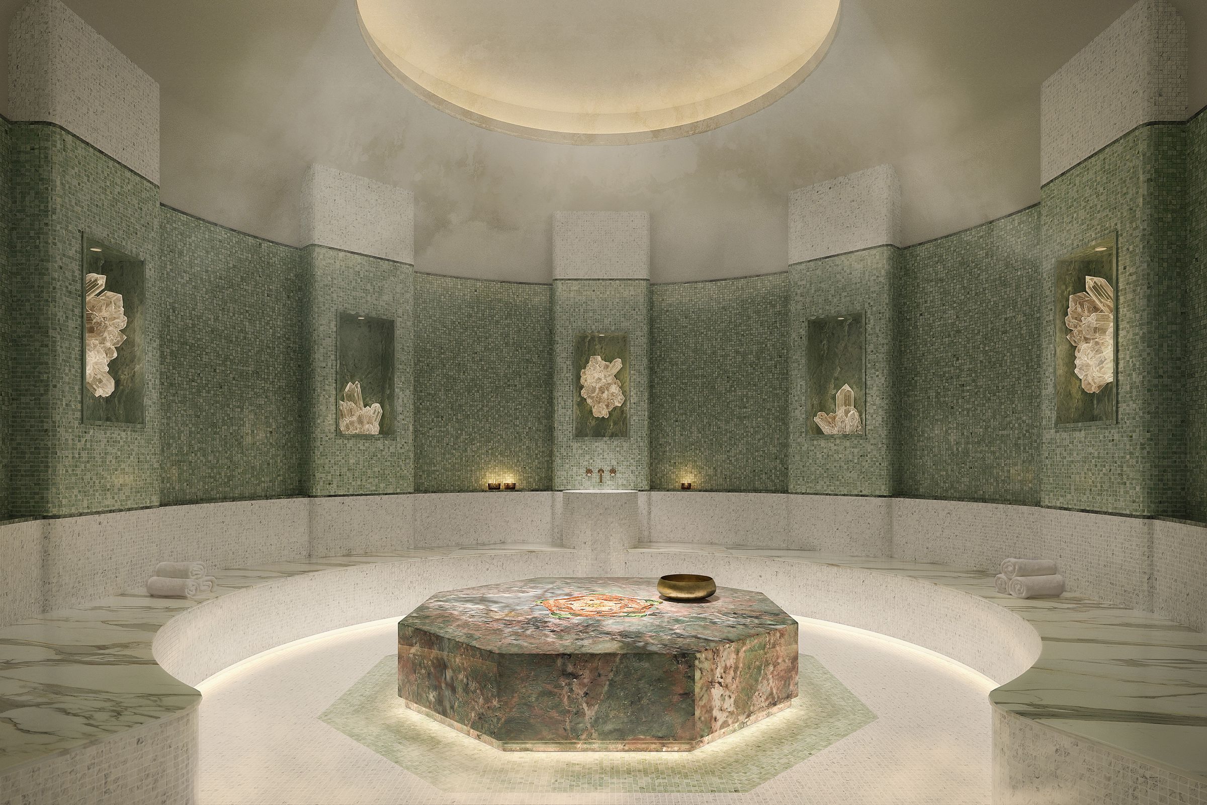 Developer rendering: Tierra Santa hammam, Faena Residences Miami